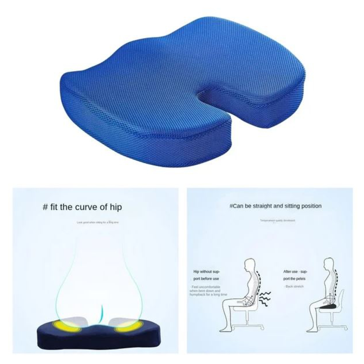 Cojin Almohada De Espuma Silla U Coxis